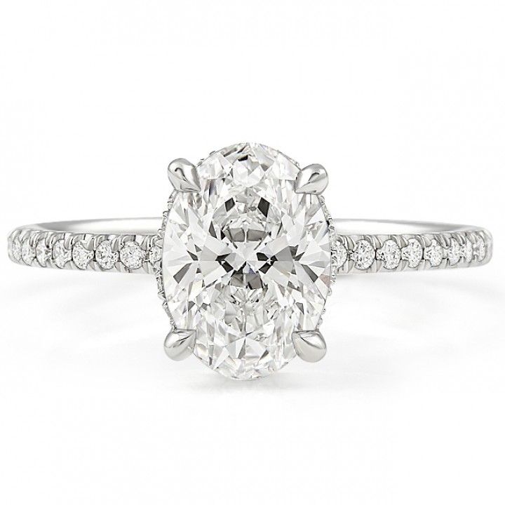 1.75 carat Oval Lab Diamond Signature Wrap Ring