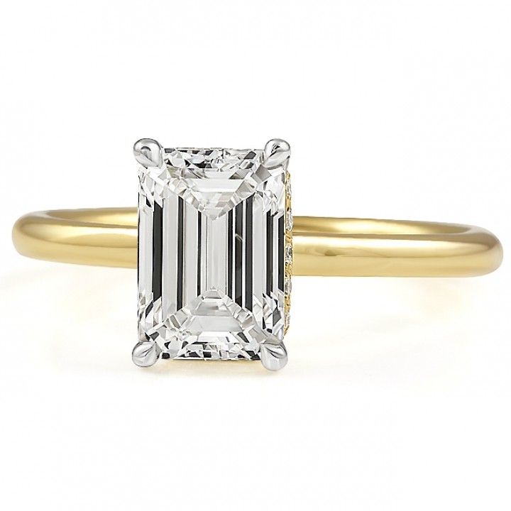 1.81 carat Emerald Cut Lab Diamond Invisible Gallery™ Ring