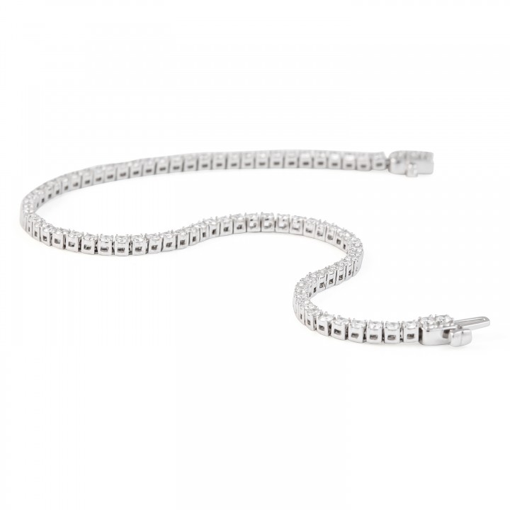 1.90 carat Round Lab Diamond Tennis Bracelet