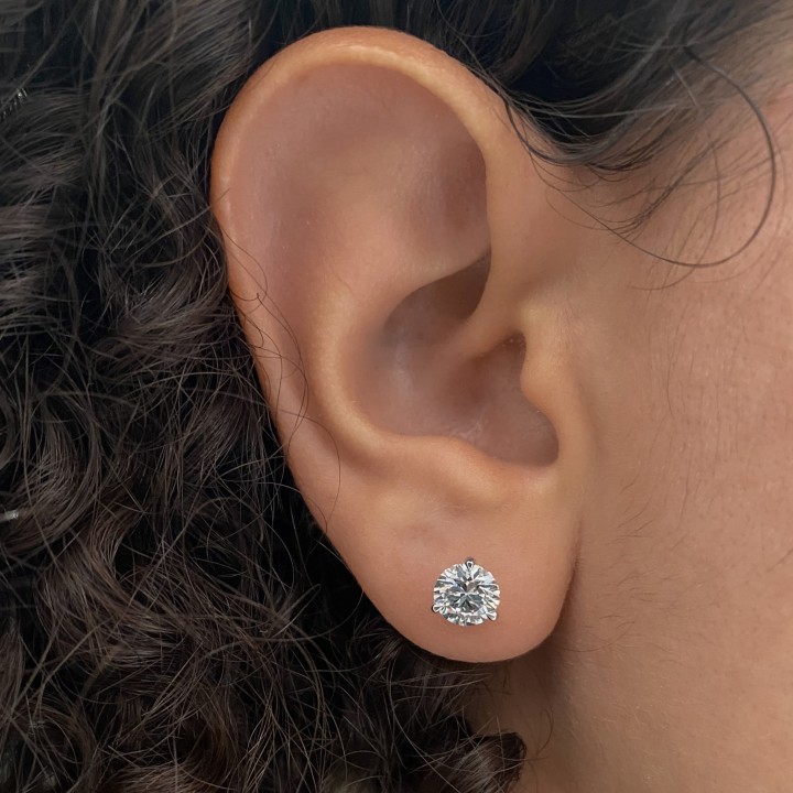 2 Carat TW Lab-Grown GIA Graded Diamond Studs