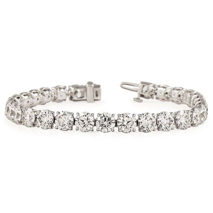 22.50 carat Round Lab Diamond Tennis Bracelet