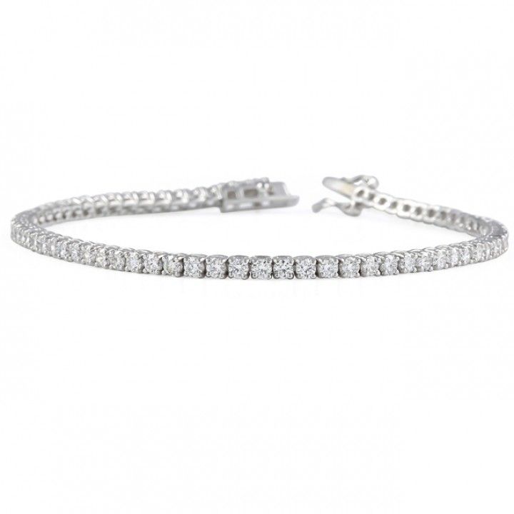 2.80 carat Round Lab-Grown Diamond Tennis Bracelet