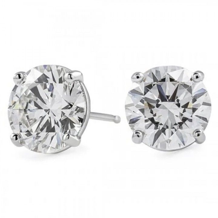 5.4 carat TW Lab-Grown GIA Graded Diamond Studs