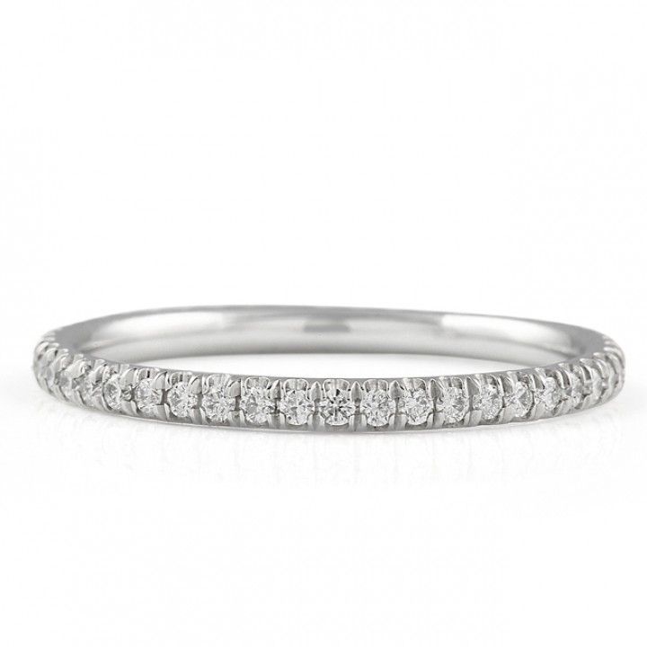 Delicate Pave Diamond Eternity Band