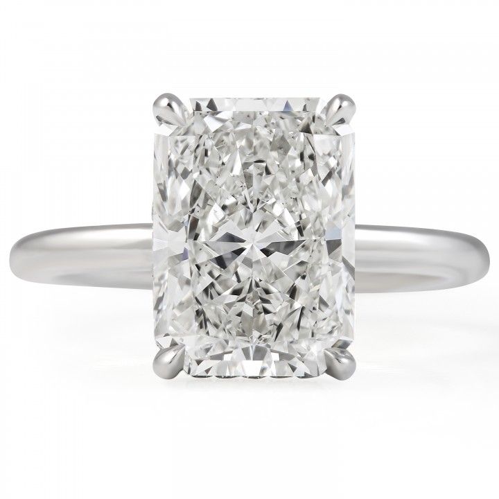 4.03 carat Radiant Cut Diamond Solitaire Ring