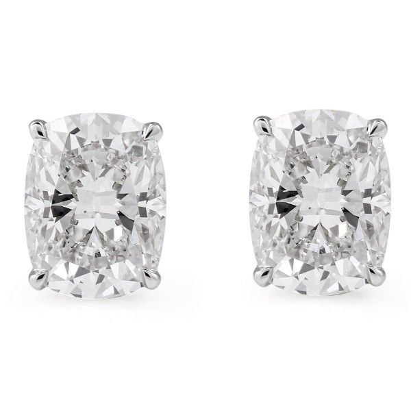 2.41 carat TW Cushion Cut Lab Diamond Studs