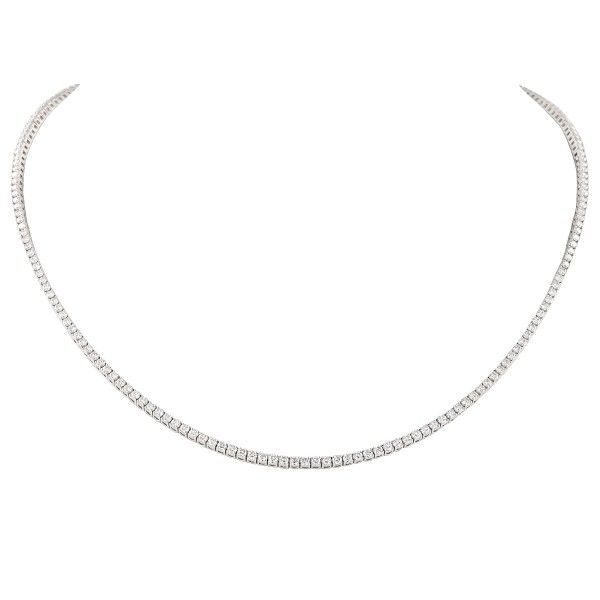 4.30 carat Lab Diamond Delicate Tennis Necklace
