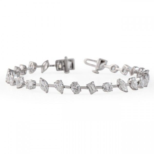 5.80 carat Multi Shape Lab Diamond Tennis Bracelet