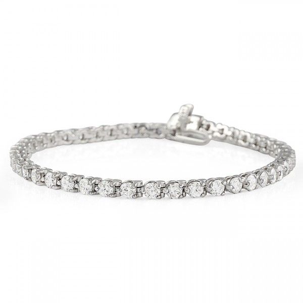 4.60 carat Lab Diamond Three-Prong Tennis Bracelet