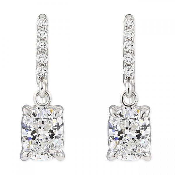 3 Carat TW Lab-Grown Cushion Diamond Drop Earrings GIA