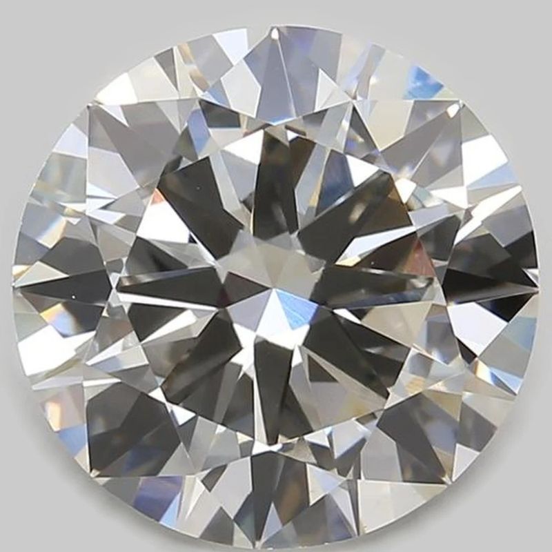 3.02 Carat Round Lab Grown Diamond