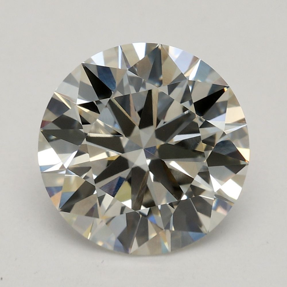 3.06 Carat Round Lab Grown Diamond J Color