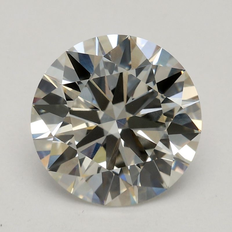 3.06 Carat Round Lab Grown Diamond J Color