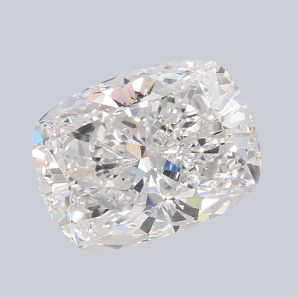 6.59 Carat Cushion Lab Grown Diamond
