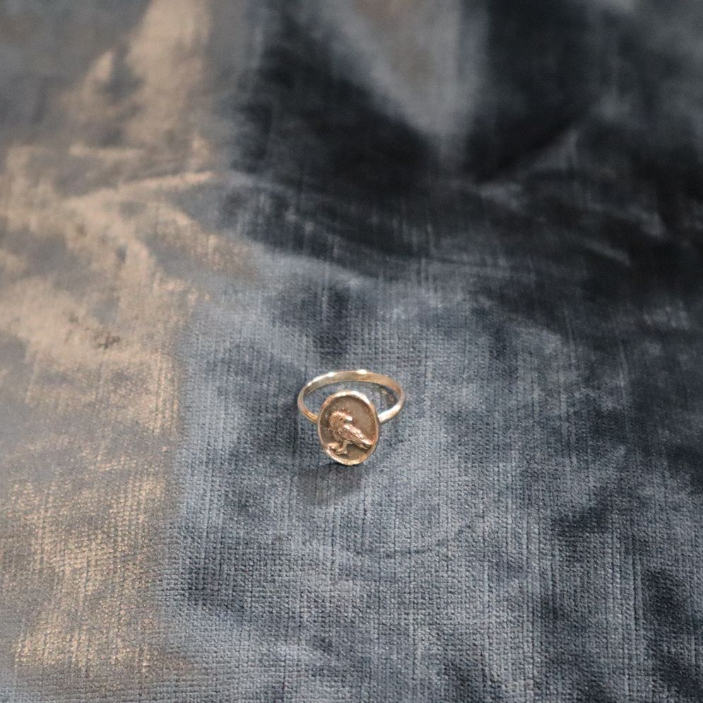 Crow Ring, Material: silver, Size: 8.5