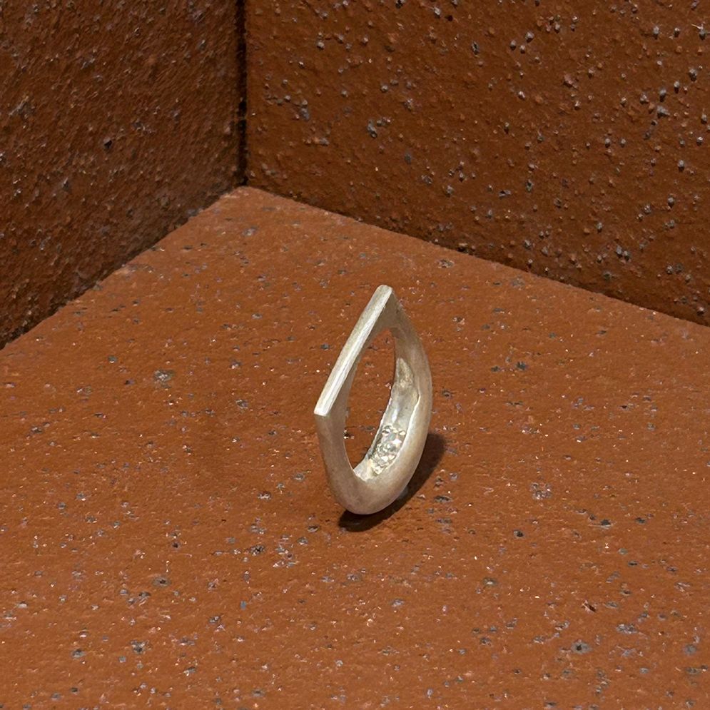 Hidden Diamond Reversible ring