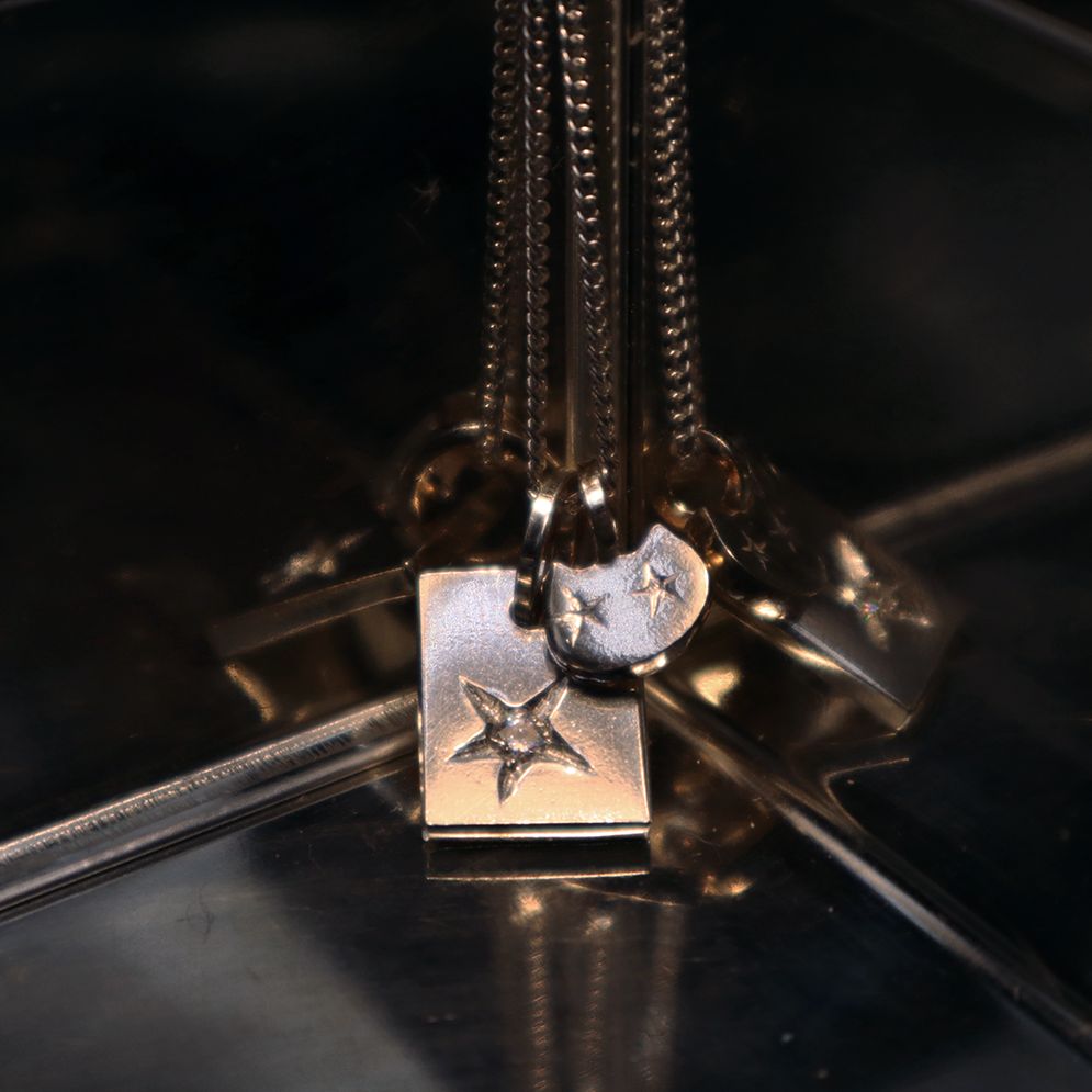 Star Tag Pendant with Kitty