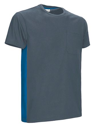 Camiseta Thunder gris cemento-azul royal