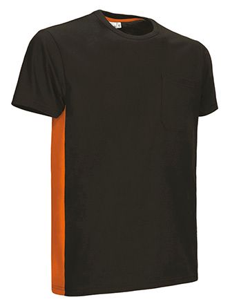 Camiseta Thunder negro naranja-fiesta