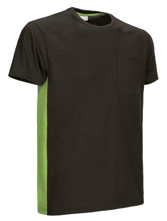 Camiseta Thunder negro verde-manzana