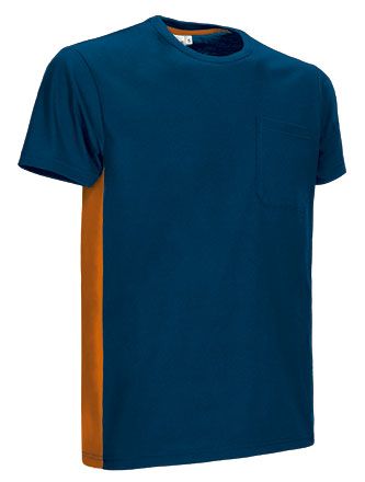 Camiseta Thunder azul marino orión-naranja fiesta