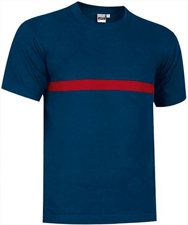 Camiseta Server azul marino orión-rojo loto
