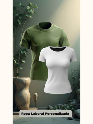 Varios modelos de camisetas casual o informal, ideal para prendas de trabajo y ropa laboral, identidad personal o grupal, emp