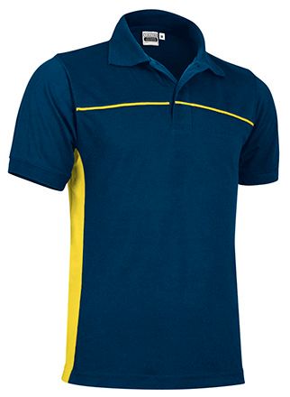 Polo Thunder azul marino orión-amarillo limón