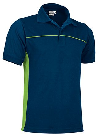 Polo Thunder azul marino orión-verde manzana