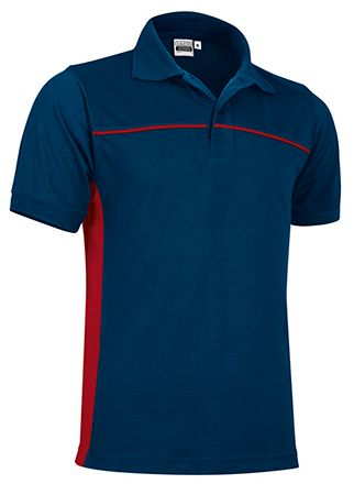 Polo Thunder azul marino orión-rojo loto