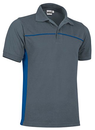 Polo Thunder gris cemento-azul royal