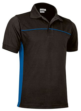 Polo Thunder negro-azul royal