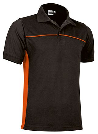Polo Thunder negro-naranja fiesta