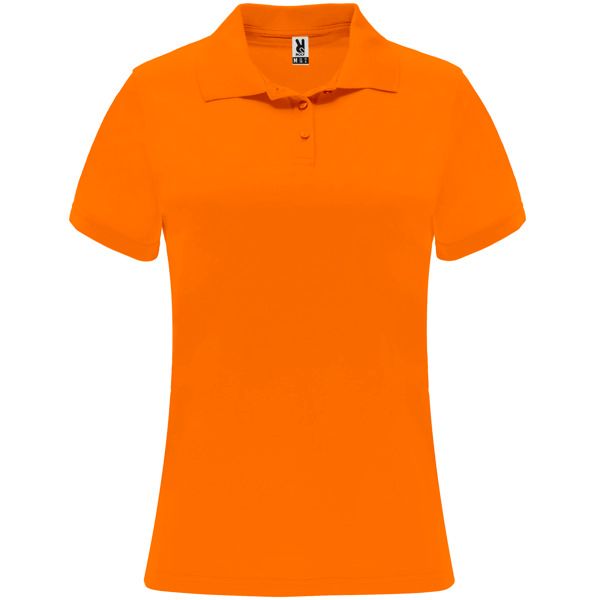 Polo Monzha Woman naranja fluor
