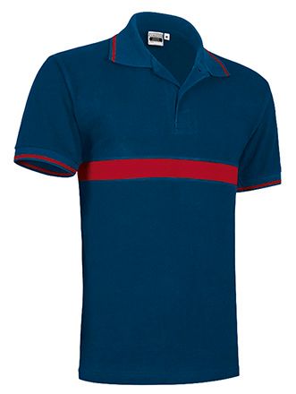 Polo Server azul marino orión-rojo loto