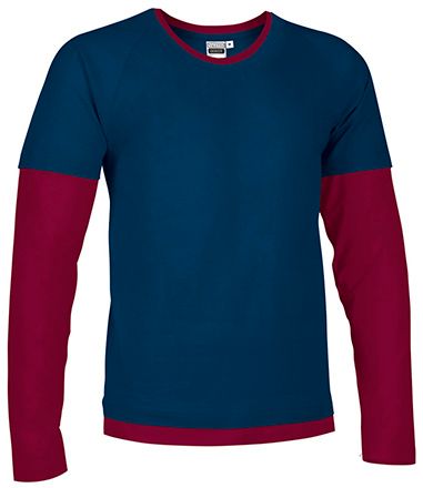 Camiseta Denver azul marino orion-granate caoba