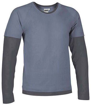 Camiseta Denver azul tejano-gris carbón