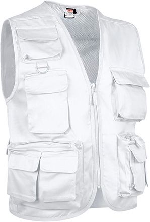Chaleco Safari blanco