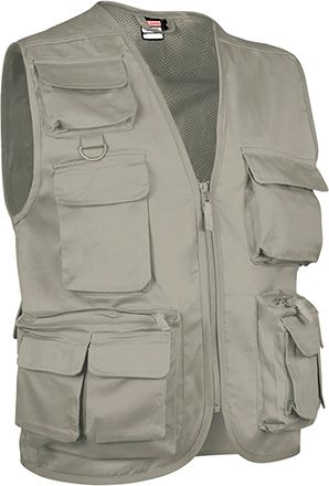 Chaleco Safari beige arena