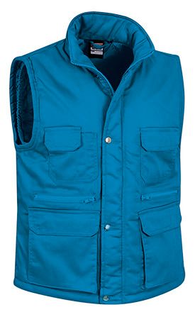 Chaleco Reporter azul tropical