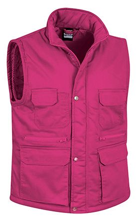 Chaleco Reporter rosa magenta