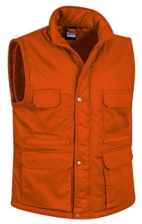 Chaleco Reporter naranja fiesta