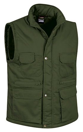Chaleco Reporter verde militar