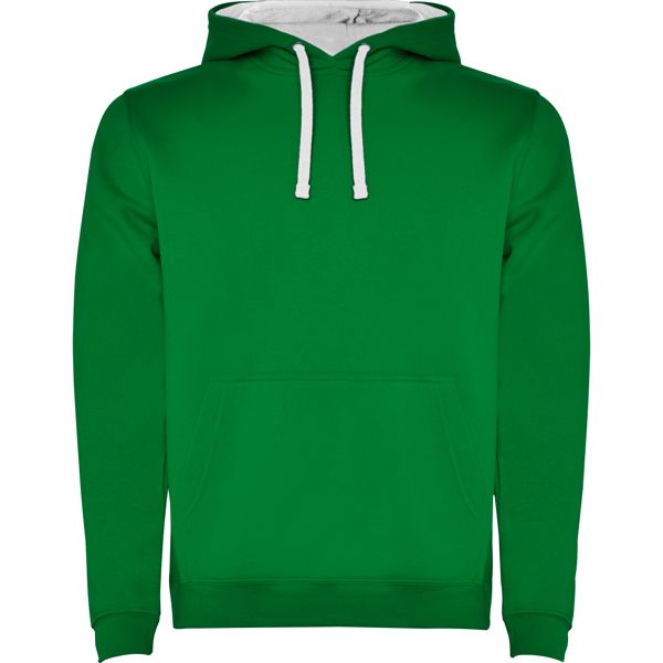 Sudadera Urban verde kelly/blanco