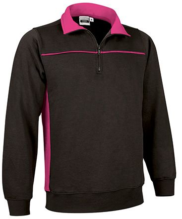 Sudadera Thunder negro-rosa magenta