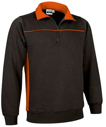 Sudadera Thunder negro-naranja fiesta