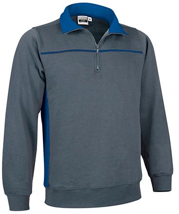 Sudadera Thunder gris cemento-azul royal