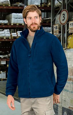 Forro polar grueso con tres bolsillos, ropa laboral, textil promocional y ropa deportiva.