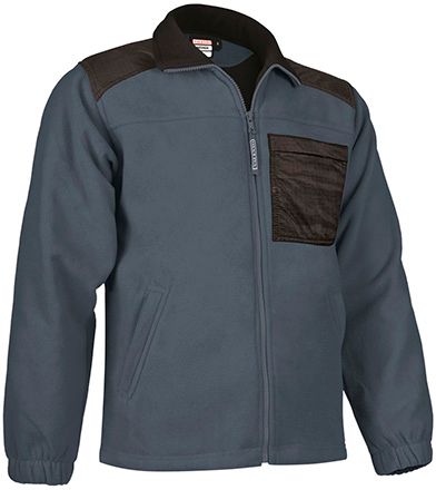 Chaqueta Polar Nevada gris cemento-negro