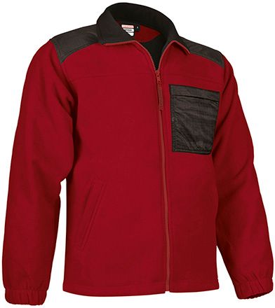 Chaqueta Polar Nevada rojo loto-negro
